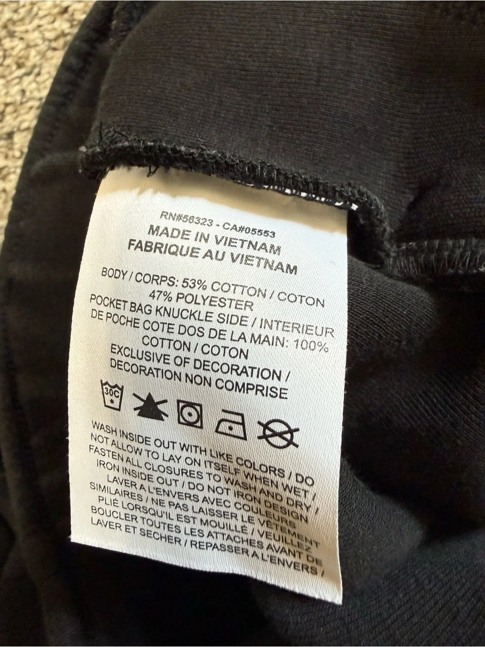 Nike Boys Tech Fleece Black Jogger Pants Size Small